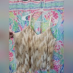 Torrid Gold Sequin Women's Top Size XXL